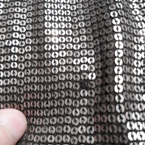 Robert Rodriguez women's brown sequined short sleeve cardigan with buttons - Picture 4 of 6